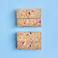 Two By The Sea Collection, Laura, colourful vegan cork leather wallet 