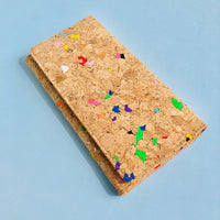By The Sea Collection, Lola, colourful women's vegan cork leather wallet