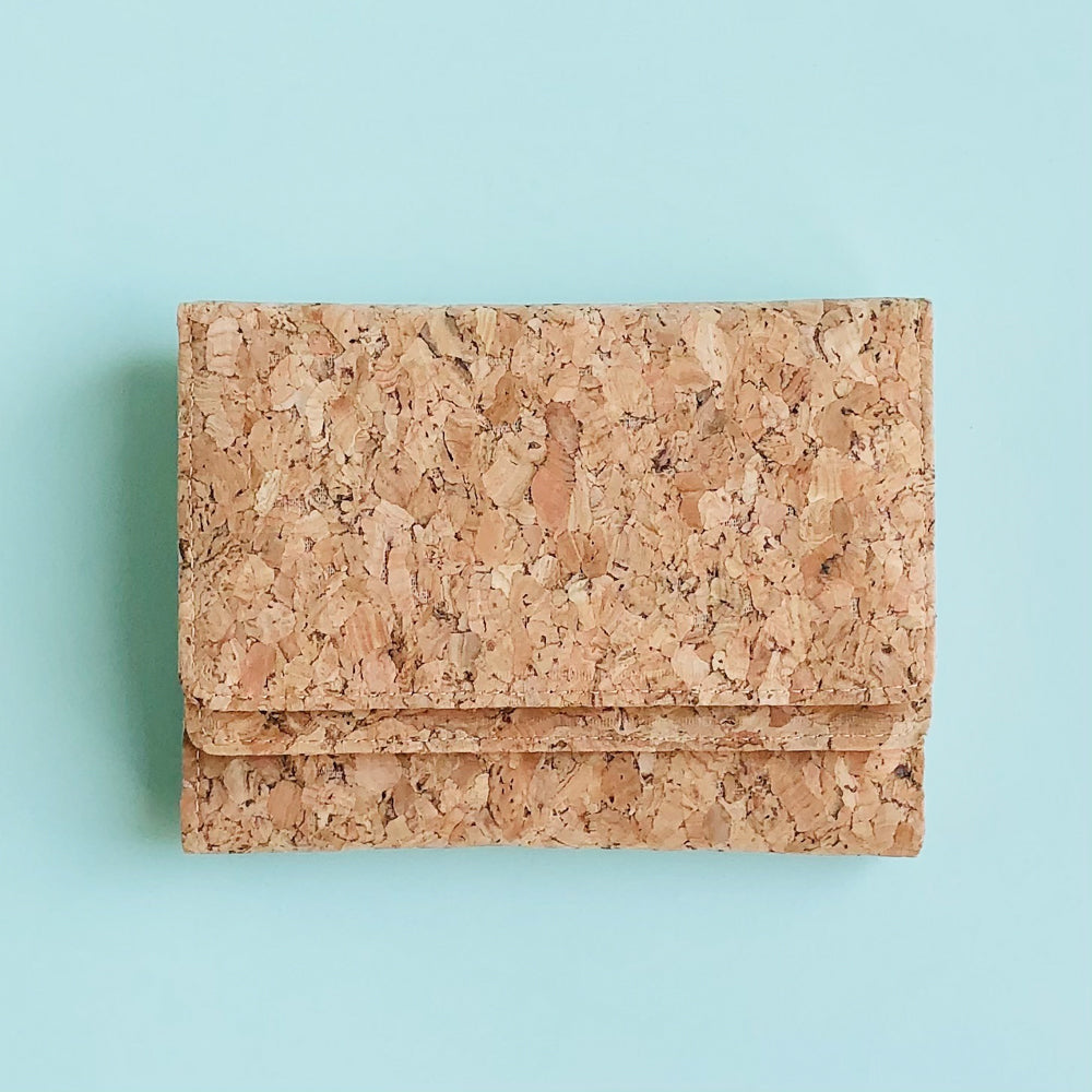 By The Sea Collection, Lou , classic vegan cork leather wallet