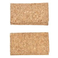 Two side by side of By The Sea Collection, Lyla, classic vegan cork leather clutch