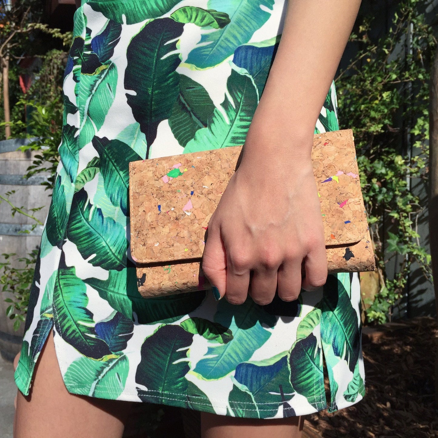 Lyla Cork Cross Body Clutch in Vivid - By The Sea Collection