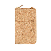The front image of By The Sea Collection, Nyla, classic cork cross body phone bag