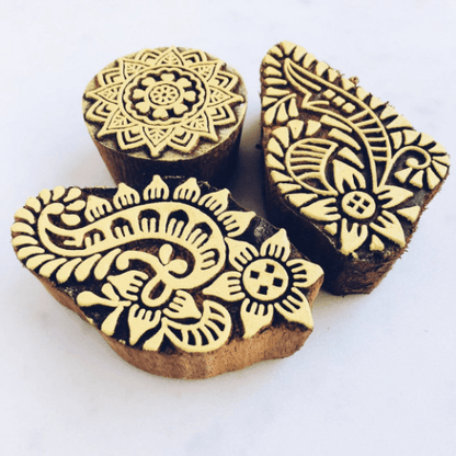 Wooden Block Stamps - Yellow - By The Sea Collection